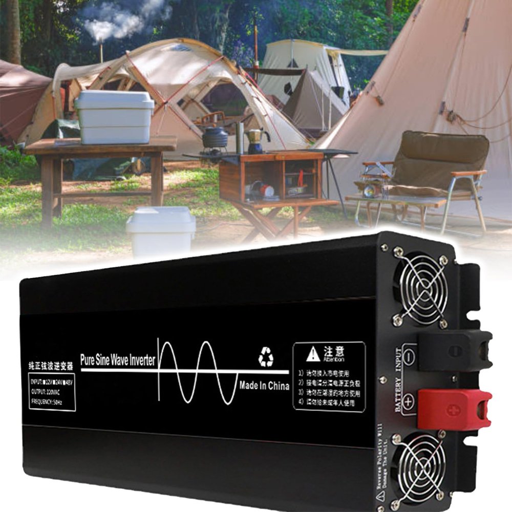 Eastnmythet Car Inverter DC 12V to AC 240V, Pure Sine Wave Power Inverter 3500W 4500W 7000W for Outdoor Laptop Charging Camping, with Sockets,12V to 110V-3500W
