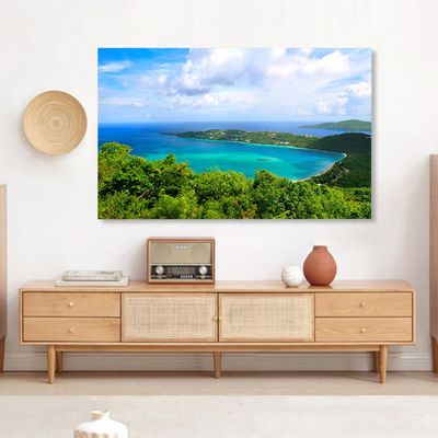 GSGC TV Cover TV Dust Cover TV Screen Protector 32-80Inch Universal Indoors Monitor Art Decorative Cover for LCD LED Plasma Hanging Curved Flat TV Display Protectors-Blue-4#||47-50 inch(116 * 67cm)