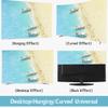 GSGC TV Cover TV Dust Cover TV Screen Protector 32-80Inch Universal Indoors Monitor Art Decorative Cover for LCD LED Plasma Hanging Curved Flat TV Display Protectors-Blue-4#||47-50 inch(116 * 67cm) view 4