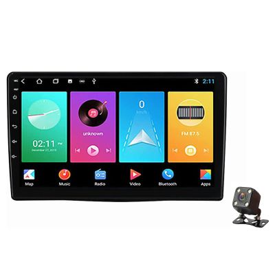 2 Din Android 12.0 Car Radio Stereo Multimedia Player with 9 inch IPS Touch Screen Head Unit for Fiat 500L 2012-2017 Sat Nav 4G GPS WiFi SWC Carplay Bluetooth DSP RDS