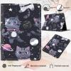 for Kindle 10th Generation 2019 Case, Slim PU Leather Kindle Cover 10th Generation, Adjustable Stand with Auto Sleep/Wake Smart Cover (Not fit Kindle Oasis or Kindle 2022), Galactic Cat view 3