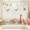 8.2FT Adjustable Backdrop Stand Kit - Square Wedding Arch & Balloon Arch for Photo Booth Background, Baby Shower, Birthday Party Decorations (Portable Frame) (Gold,8.2X 8FT) view 3