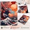 Case for 6" Kindle Paperwhite (10th Generation,2018 Release),PU Leather Kindle Paperwhite 2018 Case, Adjustable Stand with Auto Sleep/Wake Kindle Paperwhite 10th Generation Case, Cherry Blossom Sea view 3