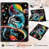 Case for 6" Kindle Paperwhite (10th Generation,2018 Release),PU Leather Kindle Paperwhite 2018 Case, Adjustable Stand with Auto Sleep/Wake Kindle Paperwhite 10th Generation Case, Astronaut Dinosaur view 3