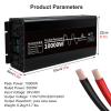 Eastnmythet Power Inverter for Car/RV/Truck, 10000W Pure Sine Wave DC to AC Voltage Converter with LCD Display & Dual Sockets,48V to 110V view 3