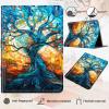 Case for 6" All-New Kindle (11th Generation, 2022 Release),Slim PU Leather Kindle 2022 E-Reader Adjustable Stand with Auto Sleep/Wake Smart Cover for Amazon Kindle Case 6 inch,Majestic Tree view 3