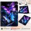 Case for 6" All-New Kindle (11th Generation, 2022 Release),Slim PU Leather Kindle 2022 E-Reader Adjustable Stand with Auto Sleep/Wake Smart Cover for Amazon Kindle Case 6 inch,Two Butterflies Purple view 3