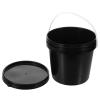 Housoutil Black Light-Proof Paint Bucket Lid Square Plastic Paint Pail for Storage Easy Handle view 4