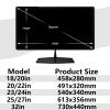 JC JCSKY 18-32 Inch Monitor Privacy Filter, Hanging Computer Privacy Screen Protector Film, Anti-Spy Anti-Blue Light Radiation Widescreen Protective Cover,18/20in 458x280mm view 2