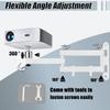 2-Be-Best Projector Wall Mount 14" Foldable Arm Mount Universal Projector Mounts Adjustable Bracket 1/4" M4 M6 Screw Size Quality Cold-Rolled Steel Upgraded White view 2