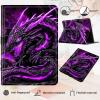 for Kindle 10th Generation 2019 Case, Slim PU Leather Kindle Cover 10th Generation, Adjustable Stand with Auto Sleep/Wake Smart Cover (Not fit Kindle Oasis or Kindle 2022), Black Purple Dragon view 3