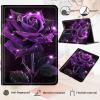 Case for 6" Kindle Paperwhite (10th Generation,2018 Release),PU Leather Kindle Paperwhite 2018 Case, Adjustable Stand with Auto Sleep/Wake Kindle Paperwhite 10th Generation Case, Purple Rose view 3