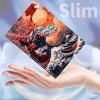 Case for 6" All-New Kindle (11th Generation, 2022 Release),Slim PU Leather Kindle 2022 E-Reader Adjustable Stand with Auto Sleep/Wake Smart Cover for Amazon Kindle Case 6 inch,Cherry Blossom Sea view 4