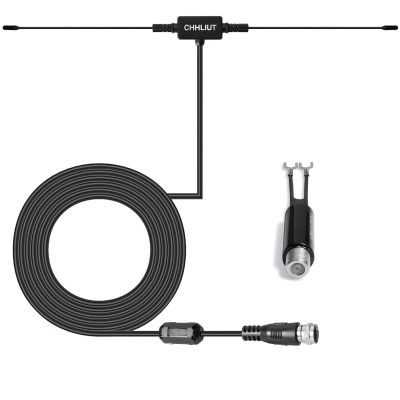 CHHLIUT Universal FM Radio Dipole Antenna, 75 Ohm, 16ft, Screw F Male Plug for Home AV Audio Stereo Receiver Indoor