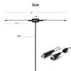 CHHLIUT Universal FM Radio Dipole Antenna, 75 Ohm, 16ft, Screw F Male Plug for Home AV Audio Stereo Receiver Indoor view 4