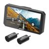 INNOVV N1Pro Motorcycle Carplay Dash Cam, 6" Touch Screen Support Android Auto & iOS, 1080P + 1080P Front and Rear Camera with GPS Navigation, Music, 5.8G Wi-Fi, IP67 Waterproof, App Connect view 1