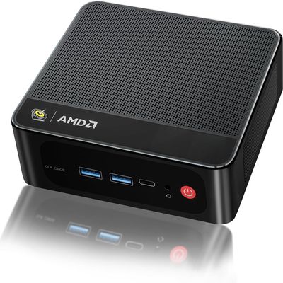 Beelink SER5 Mini PC,AMD Ryzen 5 5500U(6C/12T,up to 4.0 GHz),Mini Computer 16GB DDR4 RAM 500GB M.2 2280 SSD Graphics 7core 1800MHz,Support 4K Triple Display/HDMI+DP+Type-C/Wifi6/BT5.2,Auto Power On