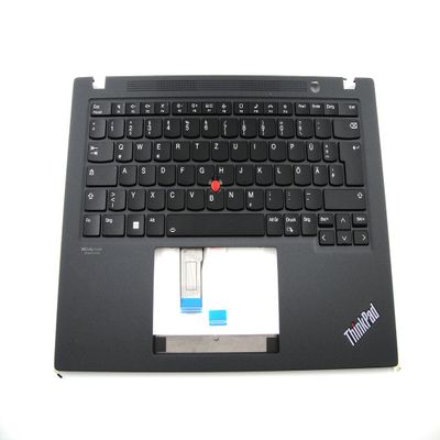 Bayjebu Parts for Lenovo ThinkPad T14s Gen 3 Palmrest Keybaord Bezel German Backlit 14.0 inch Black 5M11H27376