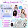 4G Kids Smart Watch Phone  Smart Cell Phone Watch for Boys Girls with Call SOS Games Alarm Camera Music Calculator School Mode Children Touch Screen Watches for Kids Birthday Ages 4-12, Purple view 2