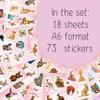 100Pcs Kangaroo Stickers for Water Bottle and Laptop - Kangaroo Party Supplies & Decorations, Waterproof Vinyl Decals, Cute Animal and Wildlife Stickers, Gifts for Women & Men view 2