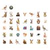100Pcs Kangaroo Stickers for Water Bottle and Laptop - Kangaroo Party Supplies & Decorations, Waterproof Vinyl Decals, Cute Animal and Wildlife Stickers, Gifts for Women & Men view 4