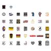 100Pcs Millwright Stickers for Hard Hat for Water Bottle and Laptop - Millwright Party Favors & Decorations, Waterproof Vinyl Decals, Trade and Work Stickers view 3