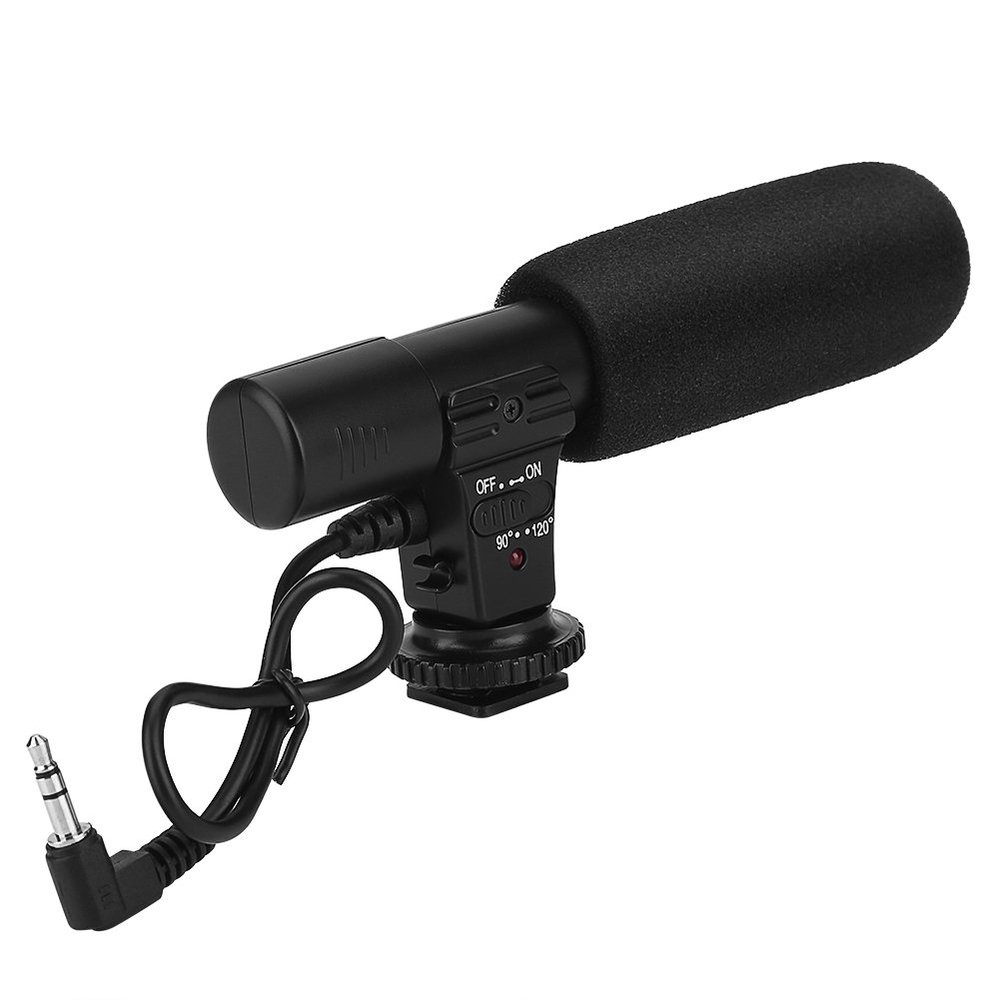 Grcfumo Mini Professional Microphone, Video Recording Microphone, Stereo Microphone for Video Recording Universal Digital Video