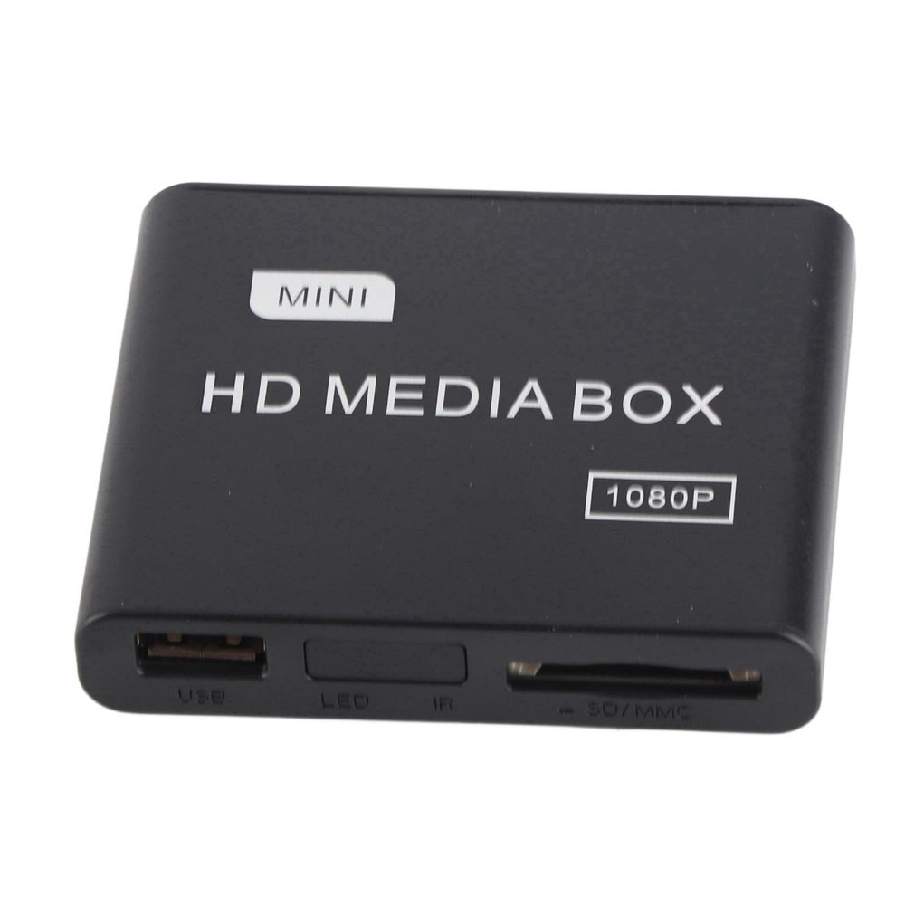 BONKZEBU Media Player for TV with HDMI Output Supports USB SD Card RMVB MP3 AVI MKV Video Playback Home Entertainment System 110V 240V