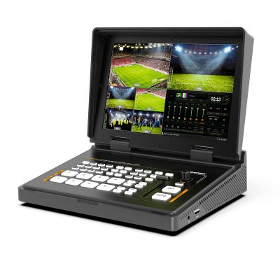 AVMATRIX H4 Plus Video Switcher with 10.1 Inch FHD Display 4xHDMI Input SD Card USB Recorder LAN Control for Live Streaming