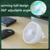 KACEPAR Car Fan with Breathing Light, Mini Car Summer Air Fan, 360 Rotation Adjustable with 3 Speed USB Charging, Portable Auto Cooling Cooler Fan - Black view 2