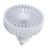 KACEPAR Car Fan with Breathing Light, Mini Car Summer Air Fan, 360 Rotation Adjustable with 3 Speed USB Charging, Portable Auto Cooling Cooler Fan - Black view 4
