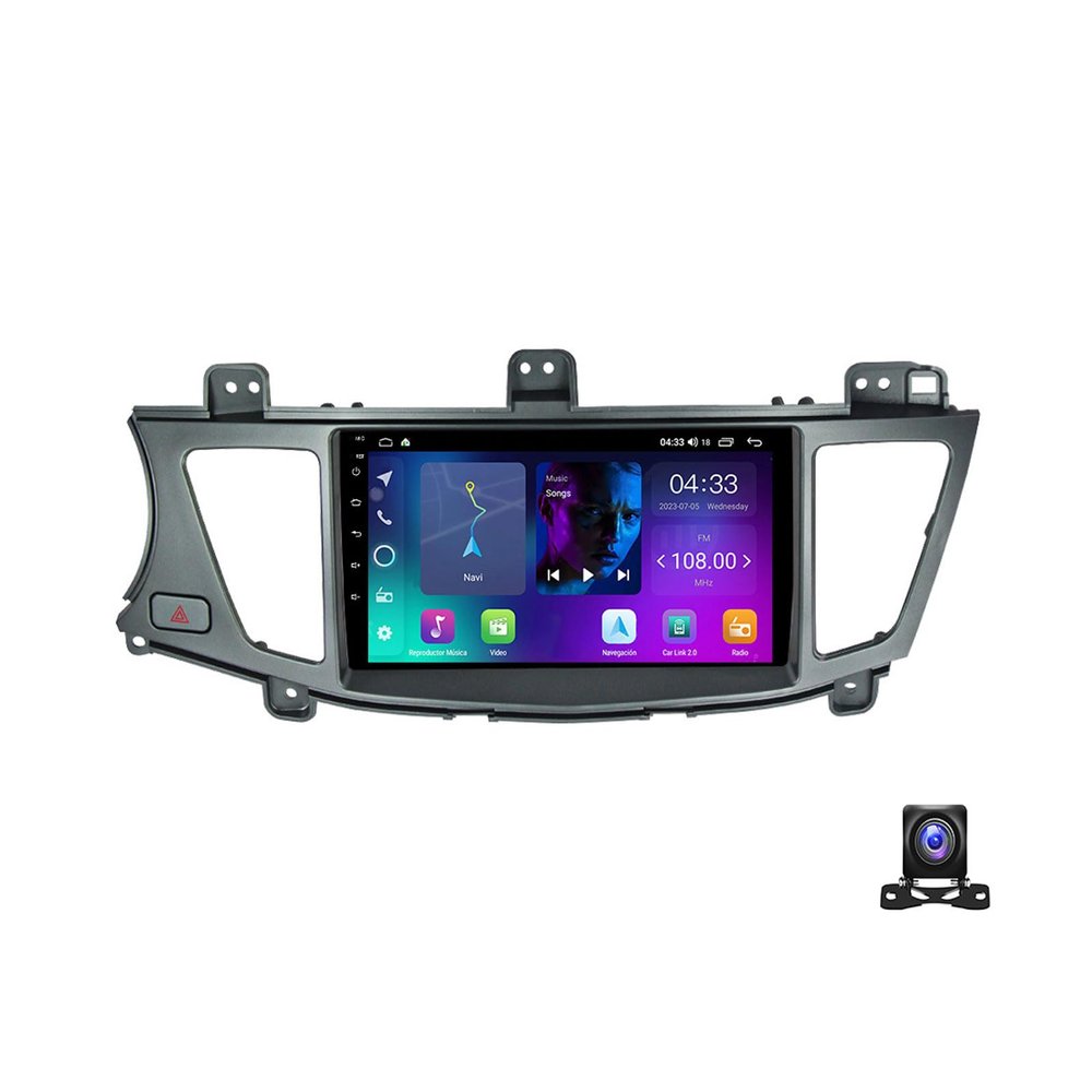ESASAM Android 13 Double Din Car Stereo 9 Inch Touch Screen Radio with GPS Navigation Bluetooth FM Radio Receiver for KIA K7 Cadenza 2011~2012 Support Car-Play/Auto/DSP/RDS,4 core nf2 2g+32g