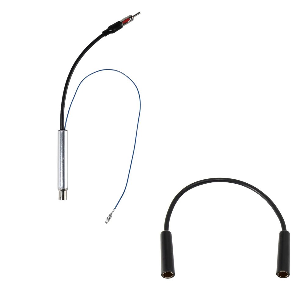 Anina Amplified Antenna Adapter for Select 1995-2008 Volkswagen Audi Mercedes Early Model Aftermarket Radio & Universal Aerial Connector Radio Antenna Extension Cable
