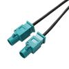 Anina Dual Twin Fakra Radio Antenna Adapter for 2004-UP VW Volkswagen Audi Skoda Aftermarket GPS Navigation Stereo Head Unit Receiver & Universal Car Stereo AM FM Antenna Splitter Y AUX Adapter view 3