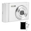 4K Digital Cameras, 1080P 48MP Vlogging Video Camera with 16X Zoom, 2.7 Inch Screen Compact Small Point Shoot Camera for Photography Travel Vlogging (Silver) view 1