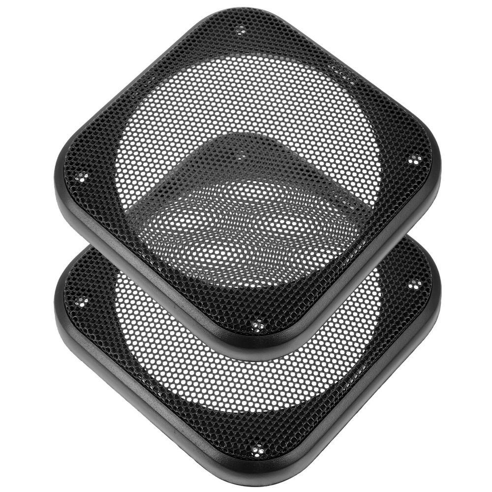 GLEAVI 4-inch Speaker Grill Cover Square Subwoofer Mesh Guard Durable Metal Grill Easy Install Car Speaker Accessory