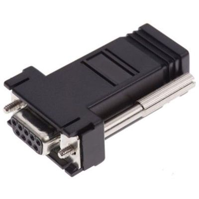 Adapter D-Sub Female 9 Contact Housing to RJ11 Female 6 Contacts Unshielded, Pack of 1, MFR: 818665