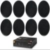 Audiosavings Bundle: (1) JBL CSA 2120 2 x 120w 2-Channel Power Amplifier Commercial Amp 4 Restaurant/Bar Bundle with (8) Pair Rockville HC85-16 Black 8" 700 Watt in-Ceiling Speakers 16 Ohm (9 Items) view 1