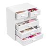 Sorbus Acrylic Makeup Organizer - Organization and Storage Case for Cosmetics Make Up & Jewelry - Large Makeup Organizer for Vanity, Bathroom, College Dorm, Closet, Desk (4 Large, 2 Small Drawers) view 1