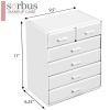 Sorbus Acrylic Makeup Organizer - Organization and Storage Case for Cosmetics Make Up & Jewelry - Large Makeup Organizer for Vanity, Bathroom, College Dorm, Closet, Desk (4 Large, 2 Small Drawers) view 2