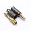 24K Gold Plated Speaker Banana Plugs Open Screw Type Audio Banana Connector view 2