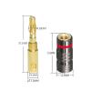 24K Gold Plated Speaker Banana Plugs Open Screw Type Audio Banana Connector view 4