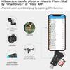 4-in-1 USB 3.0 SD/Micro SD Card Reader for iPhone, iPad, Android, Mac, Computer, Camera, Trail Camera Viewer, Portable Memory Card Reader Adapter for iPhone ipad Charge view 3