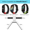 LIANCGJUE 3 Pack Soft TPU Compatible with Amazfit Band 7 Replacement Band, Adjustable Replacement Sport Loop Straps for Amazfit 7 Strap for Women Men (black/black/black) view 2