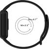 LIANCGJUE 3 Pack Soft TPU Compatible with Amazfit Band 7 Replacement Band, Adjustable Replacement Sport Loop Straps for Amazfit 7 Strap for Women Men (black/black/black) view 3
