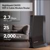 NETGEAR Nighthawk Modem Router Combo (CAX30) DOCSIS 3.1 Cable Modem and WiFi 6 Router - AX2700 2.7 Gbps - Compatible with Xfinity, Spectrum, Cox, and More - Gigabit Wireless Internet view 2