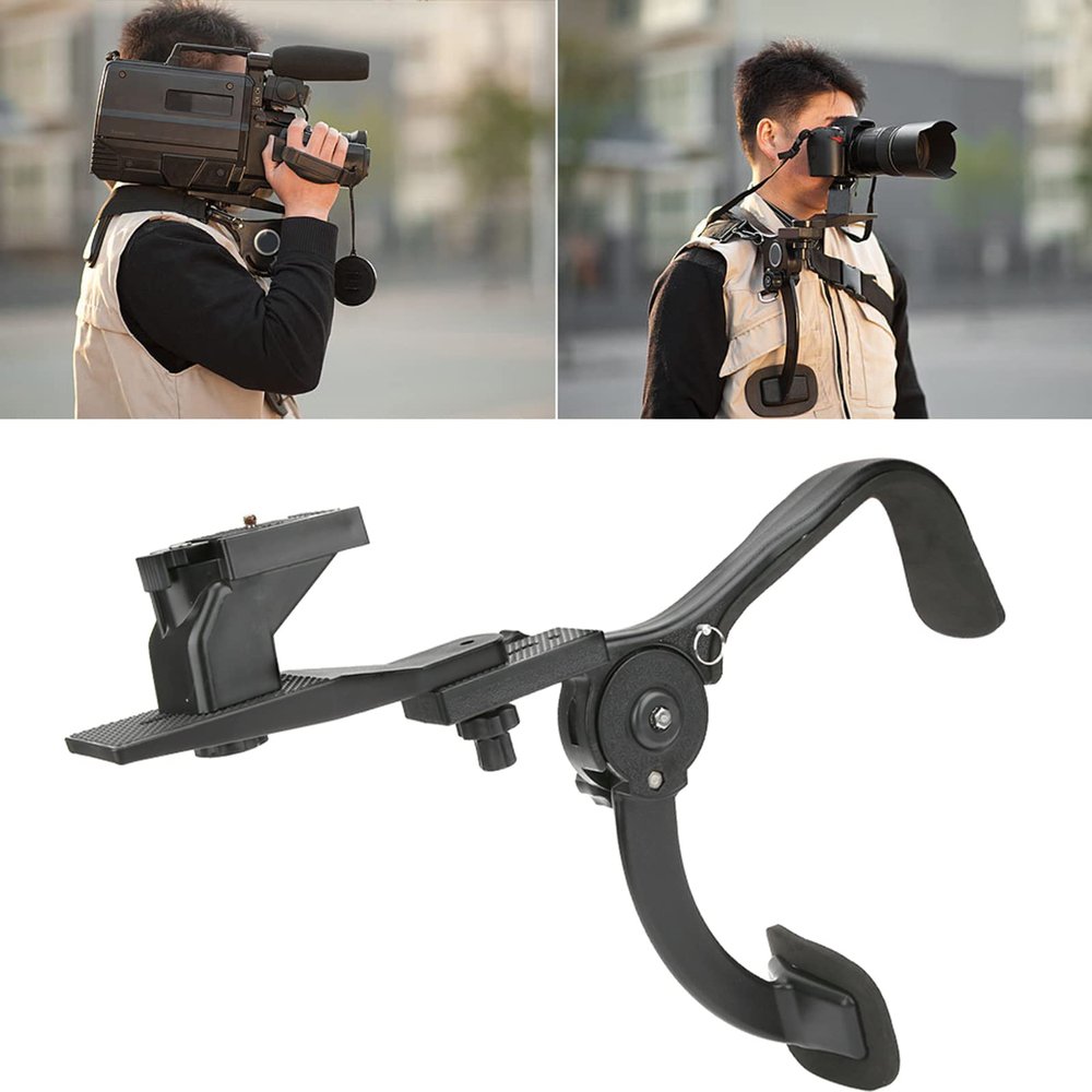 Wisoqu SR-500 Black DSLR Camera Strap Shock Absorber Stabilizer Rig for Professional Video, Lightweight, Maximum Waist and Hypogastrium Support