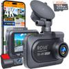ROVE R2-4K DUAL Dash Cam Front and Rear, STARVIS 2 Sensor, FREE 128GB Card Included, 5G WiFi - up to 20MB/s Fastest Download Speed with App, 4K 2160P/FHD Dash Camera for Cars, 3" IPS, 24H Parking Mode view 1