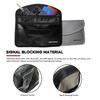 (2-Pack) Fireproof Faraday Bags Pouch, Cell Phone Anti-Tracking, Anti-Theft Keyless Car FOB Protection, Signal Blocker Shielding Zipper Pocket, Dual Pocket Design, Waterproof view 3