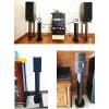 GLigeT Monitor Speaker Stands Speaker Bracket Metal Speaker Stand Professional Audio Bracket Home Floor Stand Surround Shelf Bookshelf Speaker Stand Studio Monitor Stand(18 * 22 * 90) view 4